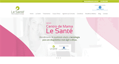 Desktop Screenshot of lesante.com.br